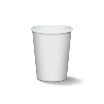  White biodegradable cardboard cups 166 ml cf 50 pcs