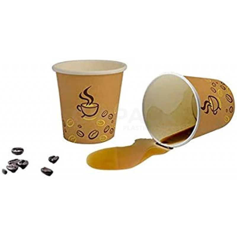 Bicchieri Cartoncino biodegradabile grafica chicco per caffè 75 ml cf 50 pz