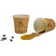 Bicchieri Cartoncino biodegradabile grafica chicco per caffè 75 ml cf 50 pz