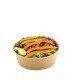 Round Salad bowl in kraft cardboard 750 ml Ø150 h 60 50pcs